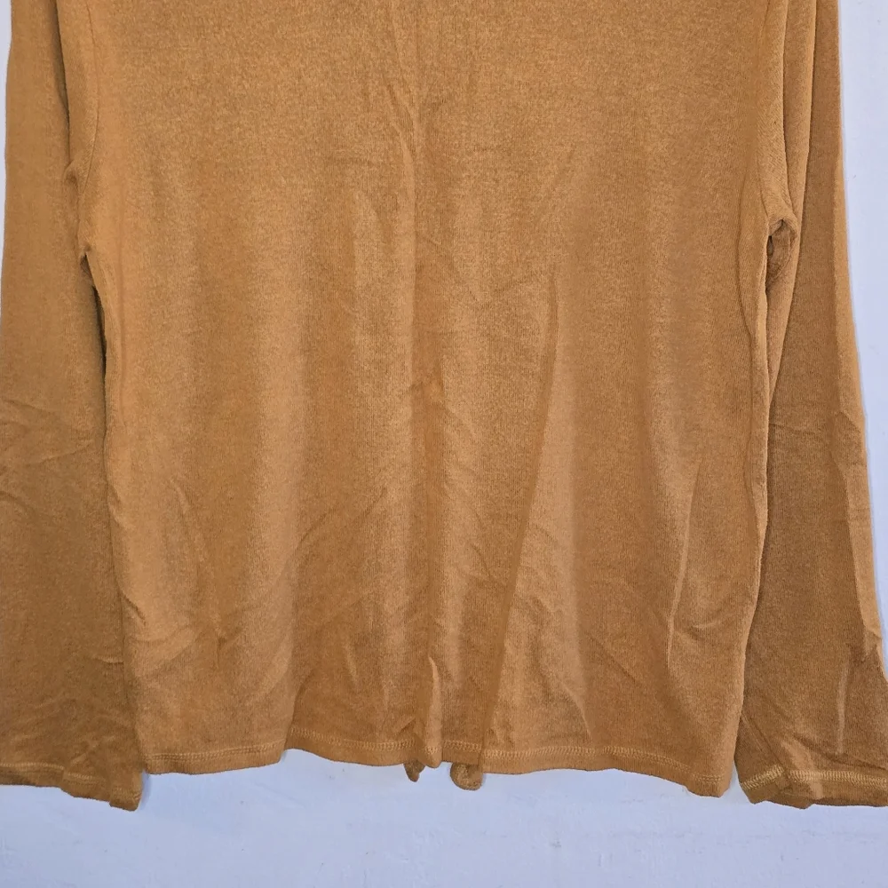 Old Navy Long Sleeve Graphic Tie Front Tee Girls Size XL Pumpkin Spice Cropped